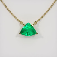 Emerald Necklace 2.32 Ct. 18K Yellow Gold Preview