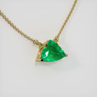 2.32 Ct. Emerald  Necklace - 18K Yellow Gold