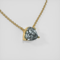 0.93 Ct. Sapphire Necklace, 18K Yellow Gold 2