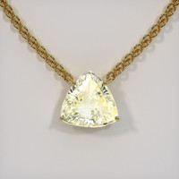 9.23 Ct. Sapphire Necklace, 18K Yellow Gold 1