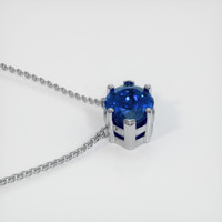 2.13 Ct. Sapphire Necklace, 14K White Gold 3