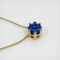 2.13 Ct. Sapphire Necklace, 14K Yellow Gold 3