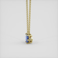 3.51 Ct. Blue Sapphire Necklace, 14K Yellow Gold 3