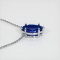 2.13 Ct. Sapphire Necklace, 14K White Gold 3