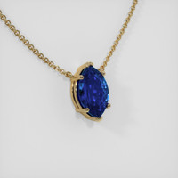 2.13 Ct. Sapphire Necklace, 14K Yellow Gold 2