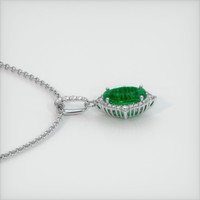 1.21 Ct. Emerald Pendant, Platinum 950 3