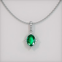 Emerald Pendant 1.21 Ct. 18K White Gold Preview