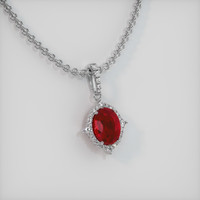 Ruby Pendant 1.54 Ct., 18K White Gold Preview
