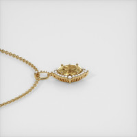 1.06 Ct. Yellow Sapphire Pendant, 14K Yellow Gold 3