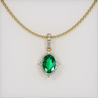 Emerald Pendant 1.21 Ct. 18K Yellow Gold Preview