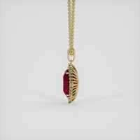 8.12 Ct. Ruby Pendant, 18K Yellow Gold 3