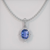 1.76 Ct. Gemstone Pendant, Platinum 950 1