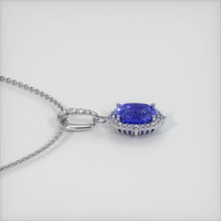 0.84 Ct. Sapphire Pendant, 14K White Gold 3