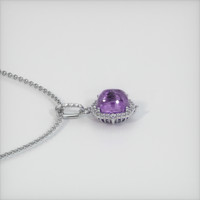2.06 Ct. Sapphire Pendant, 14K White Gold 3