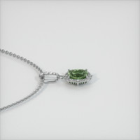 1.10 Ct. Sapphire Pendant, 14K White Gold 3