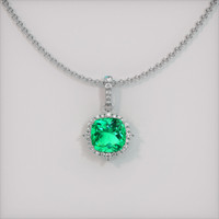 Emerald Pendant 3.85 Ct., 18K White Gold Preview