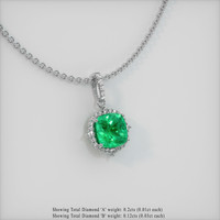 Emerald Pendant 3.85 Ct., 18K White Gold Preview