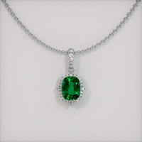 Emerald Pendant 2.05 Ct. 18K White Gold Preview