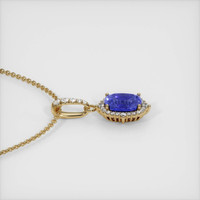 0.84 Ct. Sapphire Pendant, 14K Yellow Gold 3