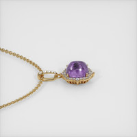 2.06 Ct. Sapphire Pendant, 14K Yellow Gold 3