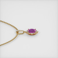 0.93 Ct. Sapphire Pendant, 14K Yellow Gold 3
