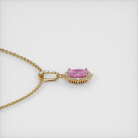 0.66 Ct. Sapphire Pendant, 14K Yellow Gold 3