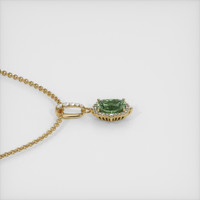 1.10 Ct. Sapphire Pendant, 14K Yellow Gold 3
