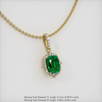 Emerald Pendant 2.11 Ct., 18K Yellow Gold Preview
