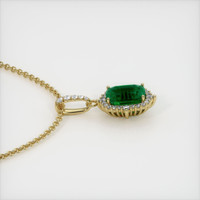 2.11 Ct. Emerald  Pendant - 18K Yellow Gold