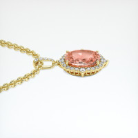 5.06 Ct. Sapphire Pendant, 18K Yellow Gold 3