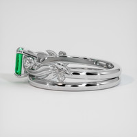 0.48 Ct. Emerald Ring, Platinum 950 4