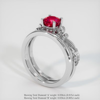 Ruby Ring 1.12 Ct. Platinum 950 Preview