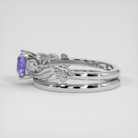 1.12 Ct. Bluish Purple Sapphire Ring, Platinum 950 4
