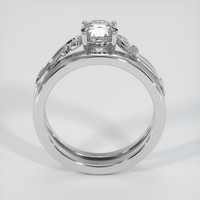 1.55 Ct. White Sapphire Ring, Platinum 950 3