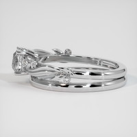1.55 Ct. White Sapphire Ring, Platinum 950 4