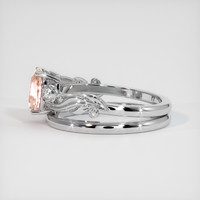 1.58 Ct. Padparadscha Sapphire Ring, Platinum 950 4