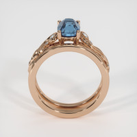 1.58 Ct. Bi Color Sapphire Ring, 14K Rose Gold 3