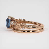 1.58 Ct. Sapphire Ring, 14K Rose Gold 4