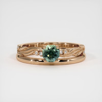 0.79 Ct. Sapphire Ring, 18K Rose Gold 1