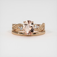 1.39 Ct. Sapphire Ring, 18K Rose Gold 1