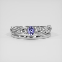 0.24 Ct. Purple Sapphire Ring, Silver 1