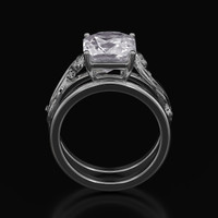 2.92 Ct. Gemstone Ring, 14K White Gold 3