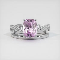 3.57 Ct. Sapphire Ring, 14K White Gold 1