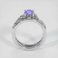 1.12 Ct. Bluish Purple Sapphire Ring, 14K White Gold 3