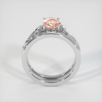 1.58 Ct. Padparadscha Sapphire Ring, 14K White Gold 3