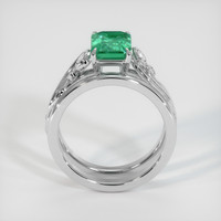 1.45 Ct. Emerald Ring, 18K White Gold 3