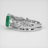 1.45 Ct. Emerald Ring, 18K White Gold 4