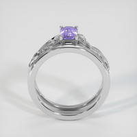 1.14 Ct. Violet Sapphire Ring, 18K White Gold 3