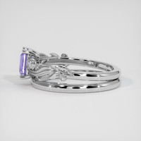1.14 Ct. Violet Sapphire Ring, 18K White Gold 4
