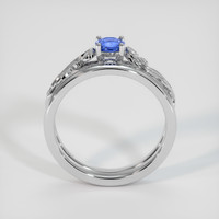 0.57 Ct. Sapphire Ring, 18K White Gold 3